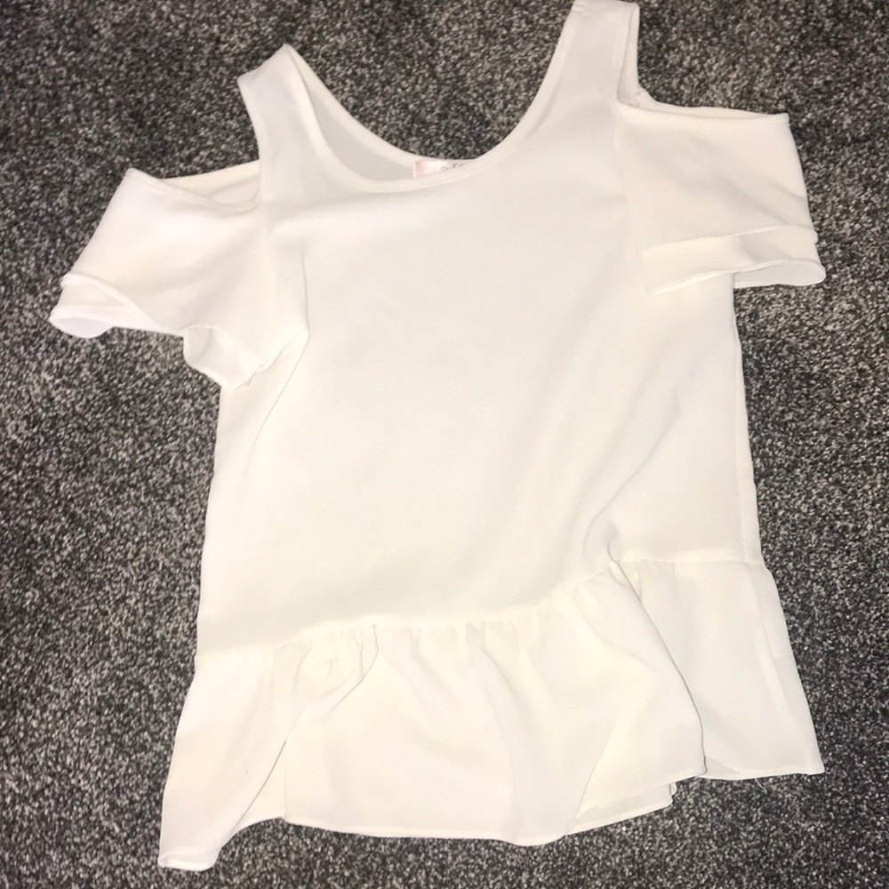 White off the shoulder top